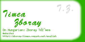 timea zboray business card